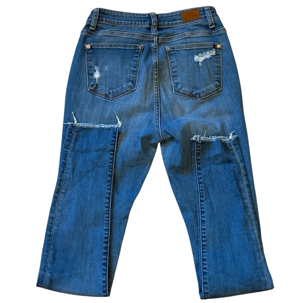 Judy Blue Womens Skinny Stretch Denim High Rise Jeans 5/27 Button Fly #JB8281MD - Picture 8 of 9